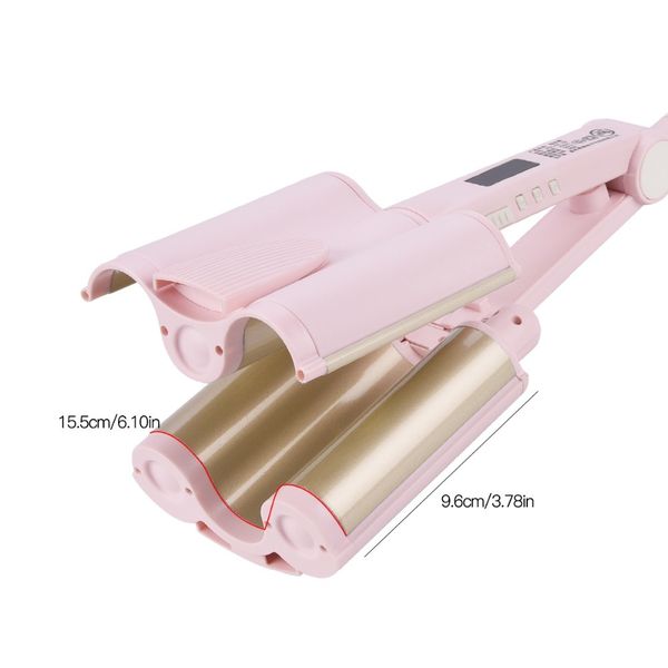 ceramic hair curling iron lcd display triple barrel hair curler rollers curling wave hair waver curler professional styling tool
ceramic hair curling iron lcd display triple barrel hair curler rollers curling wave hair waver curler professional styling tool