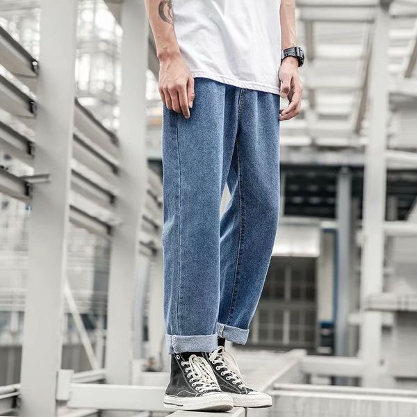 pendant sense retro men's jeans capri loose pants korean-style loose-fit straight-leg pants korean-style bf harajuku-style men's, Blue
pendant sense retro men's jeans capri loose pants korean-style loose-fit straight-leg pants korean-style bf harajuku-style men's, Blue