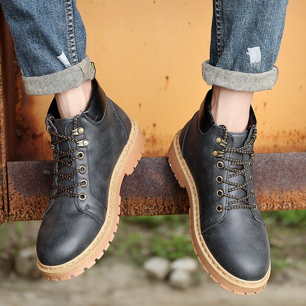 mens working safty shoes 2019 fashion outdoor steel toe work shoes men anti slip puncture proof leather boots chaussure homme, Black
mens working safty shoes 2019 fashion outdoor steel toe work shoes men anti slip puncture proof leather boots chaussure homme, Black