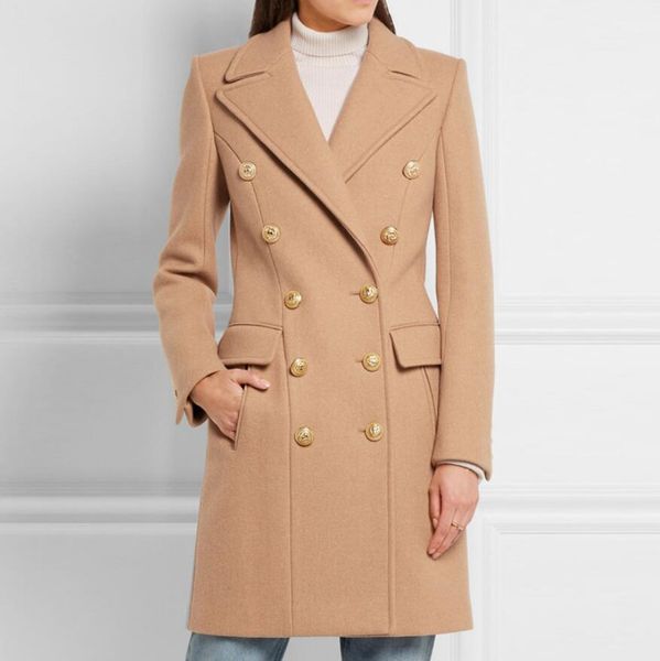 2019 autumn winter women woolen coat elegant double-breasted england style fashion wool blends long jacket overcoat r1710, Black
2019 autumn winter women woolen coat elegant double-breasted england style fashion wool blends long jacket overcoat r1710, Black