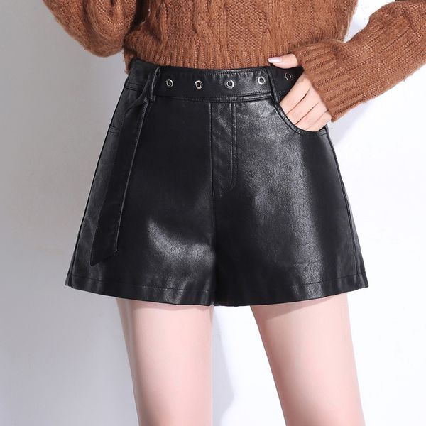 winter fall woman high waisted black faux pu leather sash shorts , spring women fashion stylish 3xl slim wide leg loose shorts, White;black
winter fall woman high waisted black faux pu leather sash shorts , spring women fashion stylish 3xl slim wide leg loose shorts, White;black