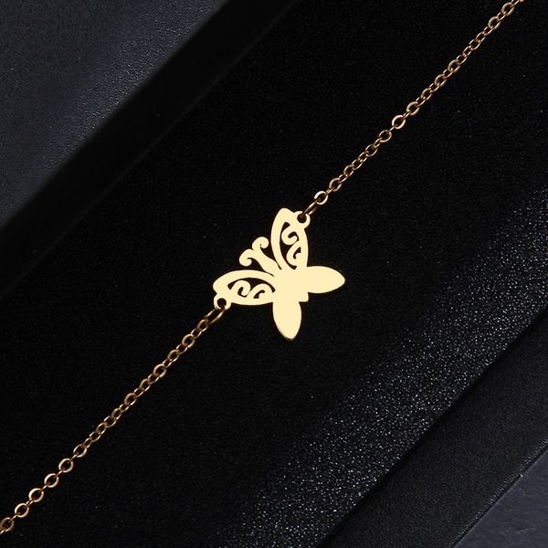 dotifi for women stainless steel bracelet butterfly gold and silver color pulseira feminina lover engagement jewellery, Black
dotifi for women stainless steel bracelet butterfly gold and silver color pulseira feminina lover engagement jewellery, Black
