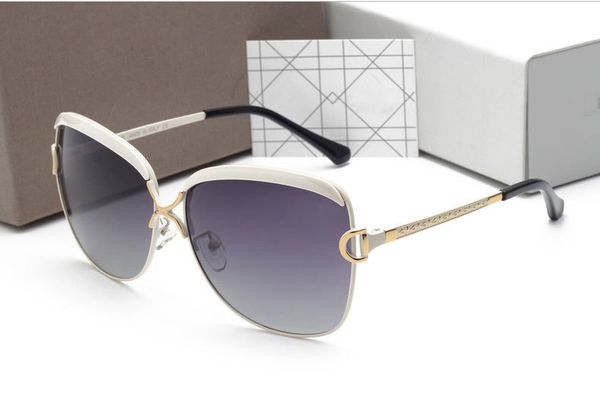 wholesale- fashion brand designer polarized sunglasses women driving glasses metal frame sun glasses uv400 goggles with case and box, White;black
wholesale- fashion brand designer polarized sunglasses women driving glasses metal frame sun glasses uv400 goggles with case and box, White;black