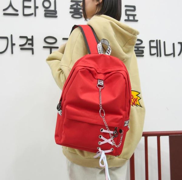 fashion canvas backpack for cute girls female backpack with bow ribbon design leisure travel school bag simple
fashion canvas backpack for cute girls female backpack with bow ribbon design leisure travel school bag simple