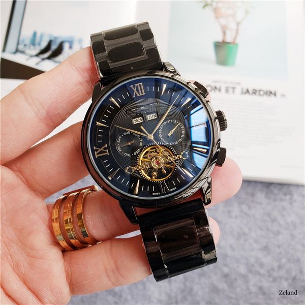 luxury men's watch fashion simple design dial calendar stainless steel strap folding buckle master works men 2020 gift couple, Slivery;brown
luxury men's watch fashion simple design dial calendar stainless steel strap folding buckle master works men 2020 gift couple, Slivery;brown