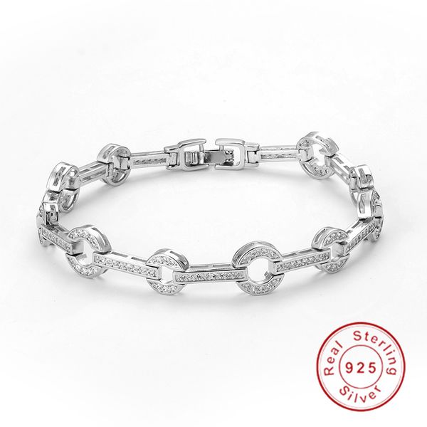 2019 design 925 sterling silver 18cm chain pave cubic zirconia crystal fashion ladies bracelet for women girl gift, Black
2019 design 925 sterling silver 18cm chain pave cubic zirconia crystal fashion ladies bracelet for women girl gift, Black