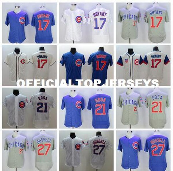 mens #17 kris bryant #21 sammy sosa #27 addison russell jerseys color white blue gray green yellow, Black;blue
mens #17 kris bryant #21 sammy sosa #27 addison russell jerseys color white blue gray green yellow, Black;blue
