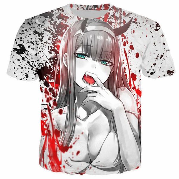 3d print zero two hero girl anime t shirts hipster funny cool franxx killer cosplay tees streetwear harajuku t shirt, White;black
3d print zero two hero girl anime t shirts hipster funny cool franxx killer cosplay tees streetwear harajuku t shirt, White;black