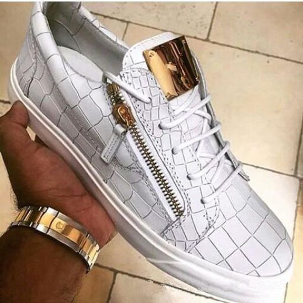 2019 HOT Italy Luxury Casual Shoes Zanotti Zipper Men and Women Low Top Flat Shoes Genuine Leather Mens Shoes Designer Sneakers Trainers
2019 HOT Italy Luxury Casual Shoes Zanotti Zipper Men and Women Low Top Flat Shoes Genuine Leather Mens Shoes Designer Sneakers Trainers