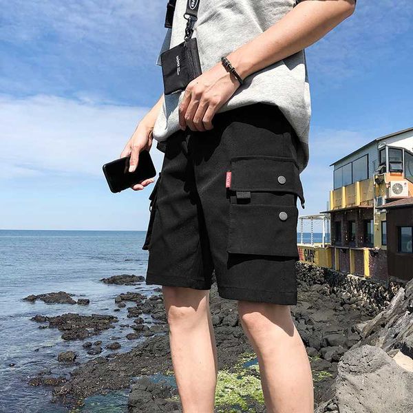 men's shorts loose casual all-around overalls sports ins trend brand medium pants thin five point pants, Black
men's shorts loose casual all-around overalls sports ins trend brand medium pants thin five point pants, Black