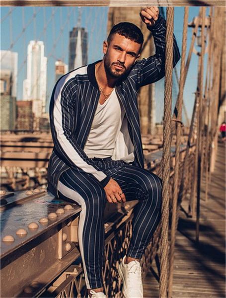 running sports mens designer tracksuits striped printed casual 2 piece pants slim long sleeved zipper fashion mens tracksuits, Gray
running sports mens designer tracksuits striped printed casual 2 piece pants slim long sleeved zipper fashion mens tracksuits, Gray