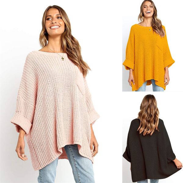 women's clothing 2019 fashion women knisolid pullover long sleeve o-neck pocket sweater blouse autumn winter plus size#5, White;black
women's clothing 2019 fashion women knisolid pullover long sleeve o-neck pocket sweater blouse autumn winter plus size#5, White;black