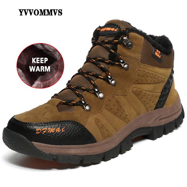men's new hiking boots autumn and winter warm waterproof wear-resistant non-slip fashion casual outdoor shoes, Black
men's new hiking boots autumn and winter warm waterproof wear-resistant non-slip fashion casual outdoor shoes, Black