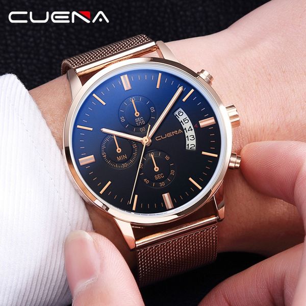mens watches business quartz watch stainless steel mesh strap casual waterproof sport watch relogio masculino, Slivery;brown
mens watches business quartz watch stainless steel mesh strap casual waterproof sport watch relogio masculino, Slivery;brown