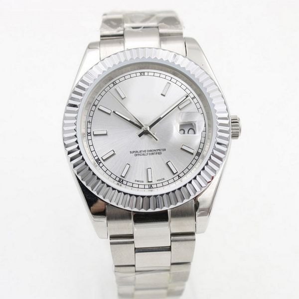 men wristwatch 40mm automatic mechanical watch no battery sweeping movement date just self-wind stainless steel watches 87, Slivery;brown
men wristwatch 40mm automatic mechanical watch no battery sweeping movement date just self-wind stainless steel watches 87, Slivery;brown