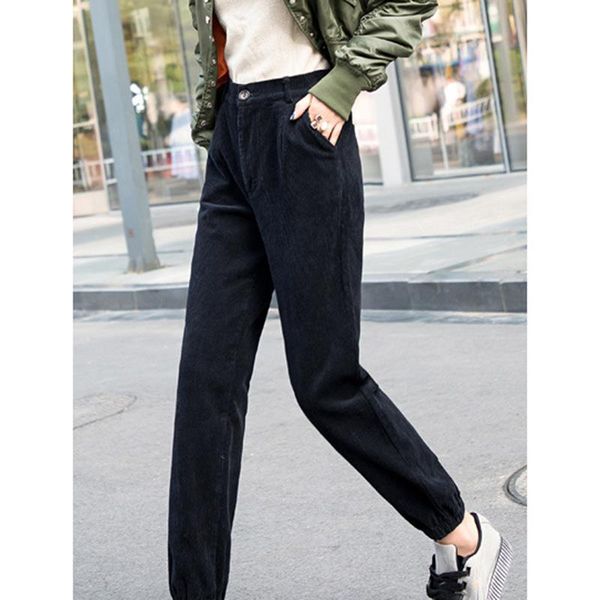 autumn winter new high waist corduroy pants vintage casual pencil pants women fashion plus size solid color, Black;white
autumn winter new high waist corduroy pants vintage casual pencil pants women fashion plus size solid color, Black;white