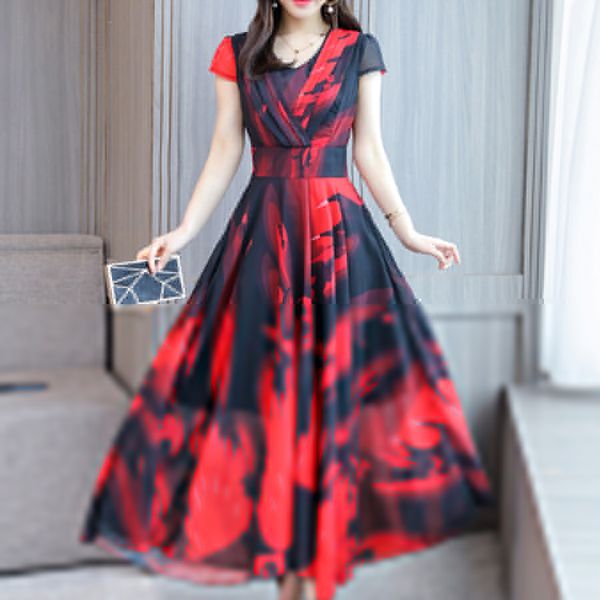 2019 vintage print chiffon boho maxi sundress plus size beach vacation midi summer dresses elegant women bodycon party vestidos, Black;gray
2019 vintage print chiffon boho maxi sundress plus size beach vacation midi summer dresses elegant women bodycon party vestidos, Black;gray