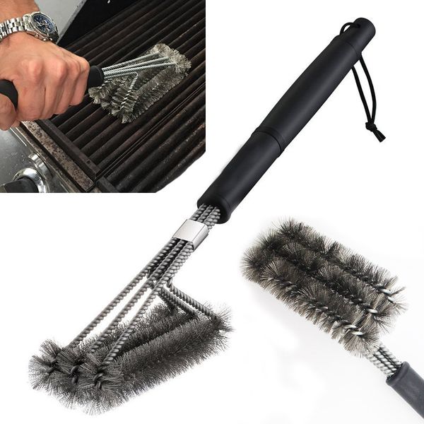 bbq grill brush stainless steel barbecue long handle cleaner durable cooking brushes cleaning tool kitchen accessories wx9-599
bbq grill brush stainless steel barbecue long handle cleaner durable cooking brushes cleaning tool kitchen accessories wx9-599