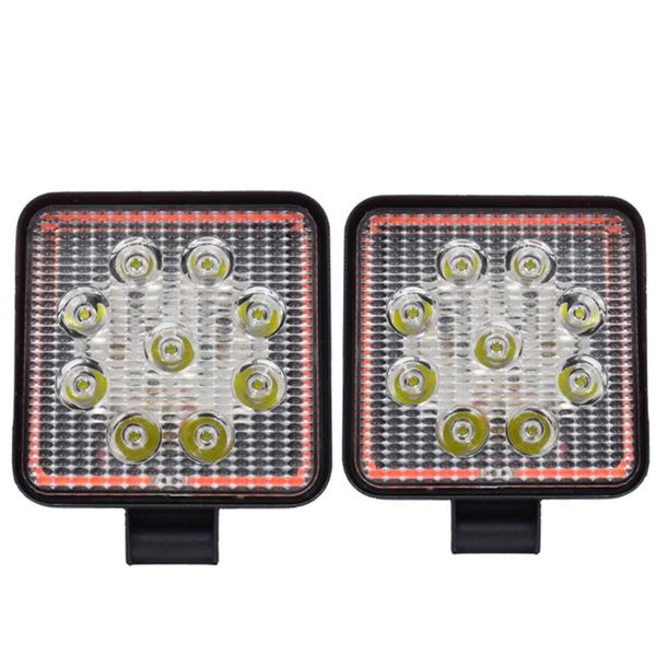 1 pc 27w square off-road light with red aperture plastic + glass stable performance lighting lights black
1 pc 27w square off-road light with red aperture plastic + glass stable performance lighting lights black