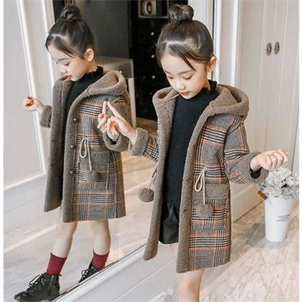 new winter spring girl padded warm fashion woolen coat coat y191026, Blue;gray 
new winter spring girl padded warm fashion woolen coat coat y191026, Blue;gray