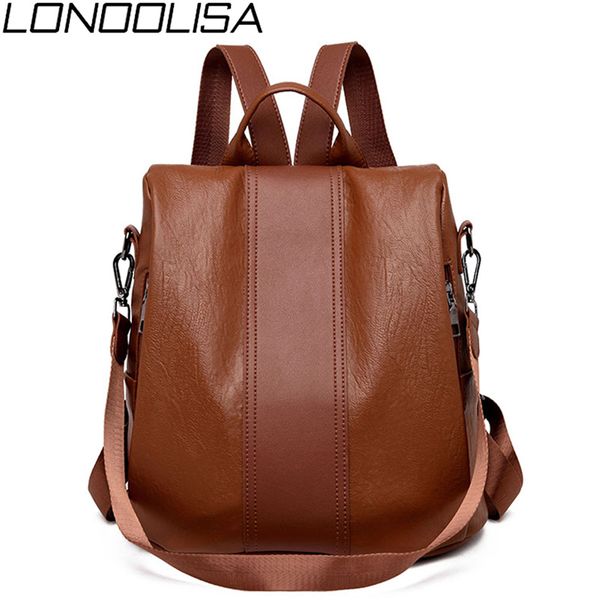 2-in-1 soft leather women backpack large capacity anti-theft bagpack for teenager girls vintage solid shoulder bag
2-in-1 soft leather women backpack large capacity anti-theft bagpack for teenager girls vintage solid shoulder bag