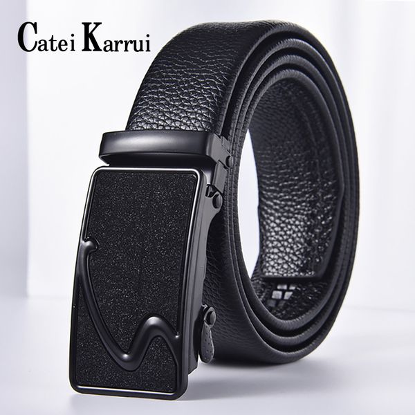 catei karrui men genuine leather jean belt metal automatic slide ratchet buckle fashion alloy genuine leather belts, Black;brown
catei karrui men genuine leather jean belt metal automatic slide ratchet buckle fashion alloy genuine leather belts, Black;brown