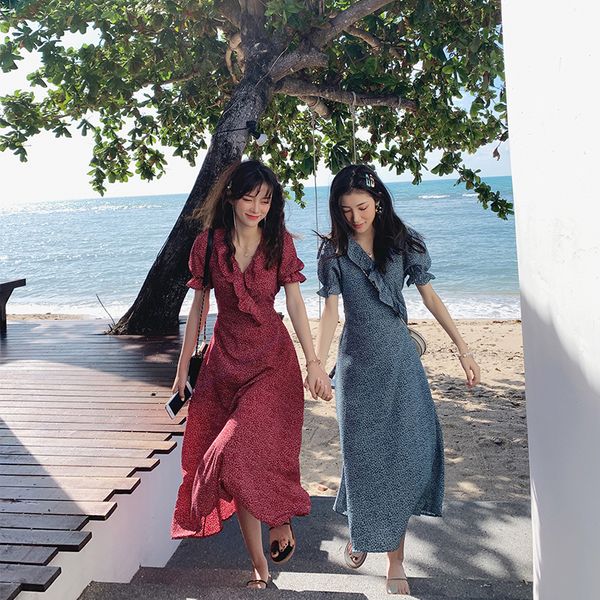 mishow 2019 women summer chiffon dress floral printed vintage v-neck short sleeve ruffles beach dresses mx19b1291, Black;gray
mishow 2019 women summer chiffon dress floral printed vintage v-neck short sleeve ruffles beach dresses mx19b1291, Black;gray