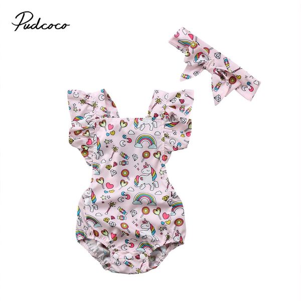 pudcoco 2019 2pcs newborn baby infant girls unicorn sleeveless bodysuits jumpsuit headband outfits clothes set, Blue
pudcoco 2019 2pcs newborn baby infant girls unicorn sleeveless bodysuits jumpsuit headband outfits clothes set, Blue