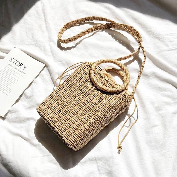 factory direct sales of women handbag summer new straw beach bag new small fresh portable ring small square bohemian woven shoulder bag
factory direct sales of women handbag summer new straw beach bag new small fresh portable ring small square bohemian woven shoulder bag