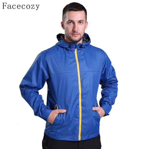 facecozy men outdoor autumn breathable hiking softshell jacket zipper pockets solid color windproof camping clothes, Blue;black
facecozy men outdoor autumn breathable hiking softshell jacket zipper pockets solid color windproof camping clothes, Blue;black