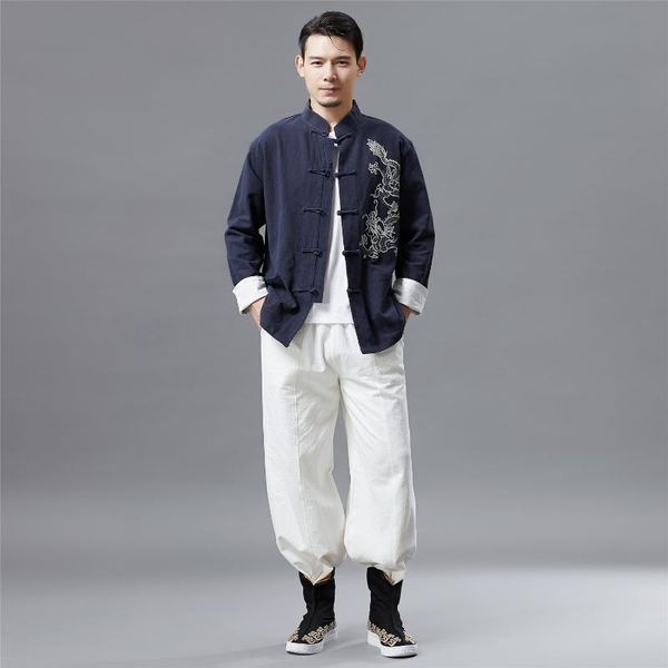 embroidery linen men sweatshirt chinese traditional long sleeve loose casual martial arts kungfu tai chi yoga shirt activeweear, White;red
embroidery linen men sweatshirt chinese traditional long sleeve loose casual martial arts kungfu tai chi yoga shirt activeweear, White;red