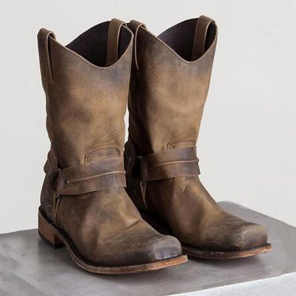 2020 new winter boots women retro shoes leather boots vintage round toe mid-calf zapatos plus size black/khaki
2020 new winter boots women retro shoes leather boots vintage round toe mid-calf zapatos plus size black/khaki