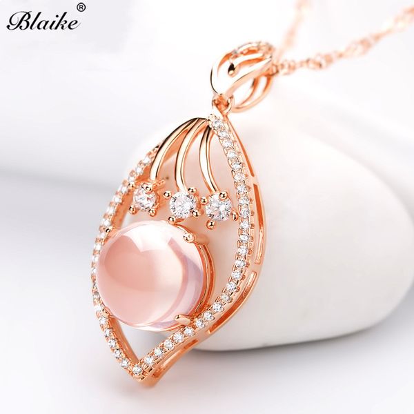 blaike rose gold filled leaf pendant necklace elegant moonstone inlay zircon chain necklace wedding party jewelry birthday gifts, Silver
blaike rose gold filled leaf pendant necklace elegant moonstone inlay zircon chain necklace wedding party jewelry birthday gifts, Silver