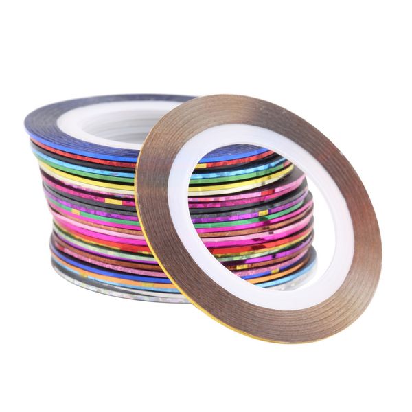 30 colors rolls striping tape line nail art sticker tools beauty decorations for on nail stickers, Black
30 colors rolls striping tape line nail art sticker tools beauty decorations for on nail stickers, Black