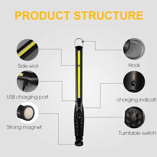 hlxg 1pcs multifunction working maintenance light cob led torch flexible mini inspection light hand lamp portable
hlxg 1pcs multifunction working maintenance light cob led torch flexible mini inspection light hand lamp portable