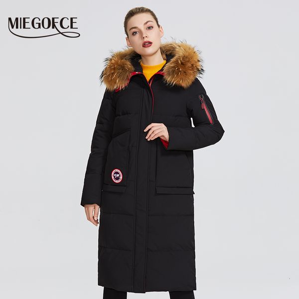 miegofce 2019 new winter collection coat women winter jacket with fur hood patch parka pocket that highlight its charming style y190926, Black;white
miegofce 2019 new winter collection coat women winter jacket with fur hood patch parka pocket that highlight its charming style y190926, Black;white