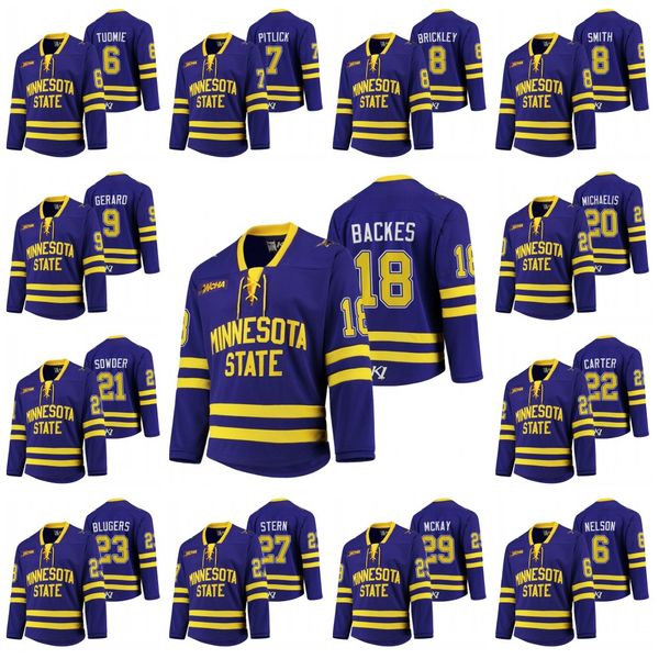 minnesota state mavericks ncaa college hockey jersey parker tuomie tyler pitlick daniel brickley nathan smith charlie gerard david backes, Black
minnesota state mavericks ncaa college hockey jersey parker tuomie tyler pitlick daniel brickley nathan smith charlie gerard david backes, Black