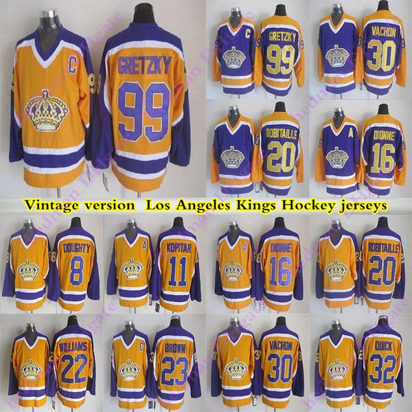 men's los angeles kings vintage version jerseys 99 gretzky 16 dionne 8 doughty 11kopitar 32 quick 23 browen 22 williams ccm hockey jers, Black;red
men's los angeles kings vintage version jerseys 99 gretzky 16 dionne 8 doughty 11kopitar 32 quick 23 browen 22 williams ccm hockey jers, Black;red