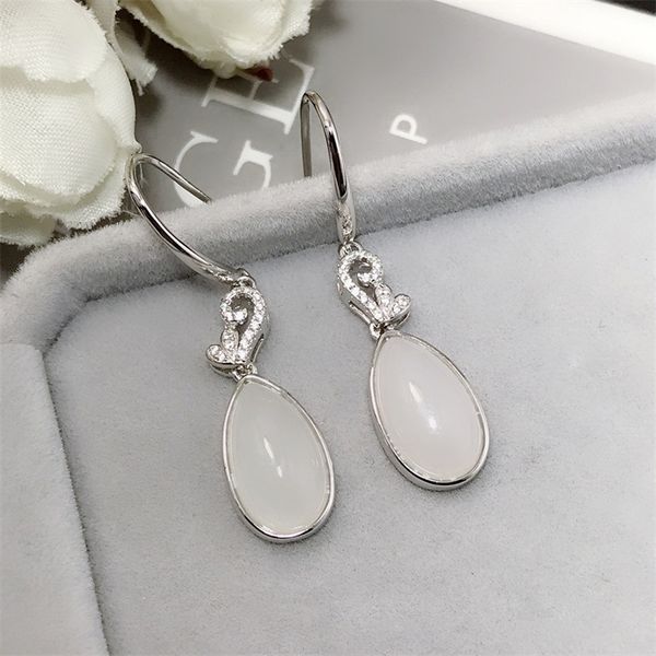 s925 pure silver hetian jade earrings elegant simple fashion jewelry for women, Golden;silver
s925 pure silver hetian jade earrings elegant simple fashion jewelry for women, Golden;silver
