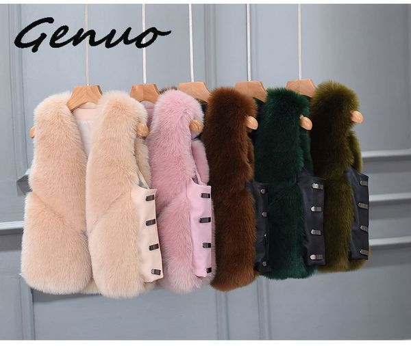 new 2019 winter women's thick warm faux fur vest fashion side buckle o-neck short fur coat for women outwear, Black
new 2019 winter women's thick warm faux fur vest fashion side buckle o-neck short fur coat for women outwear, Black