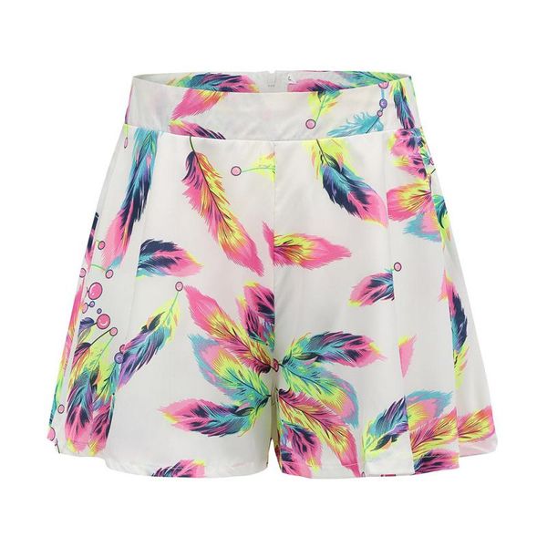 colorful feather pattern print summer sweet style women shorts feminino seaside street zipper shorts women mid waist girl, White;black
colorful feather pattern print summer sweet style women shorts feminino seaside street zipper shorts women mid waist girl, White;black