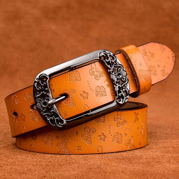 gfohuo new designer fashion women's belts genuine leather brand straps female waistband pin buckles fancy vintage for jeans, Black;brown
gfohuo new designer fashion women's belts genuine leather brand straps female waistband pin buckles fancy vintage for jeans, Black;brown