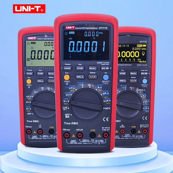 uni-t ut171a/ut171b/ut171c industrial true rms digital multimeters; vfc measurement, usb/bluetooth communication
uni-t ut171a/ut171b/ut171c industrial true rms digital multimeters; vfc measurement, usb/bluetooth communication