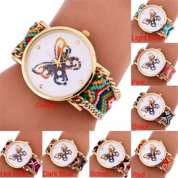 2019superior new women colorful butterfly pattern knitting dial quartz bracelet wrist watch quartz bracelet watch ing, Slivery;brown
2019superior new women colorful butterfly pattern knitting dial quartz bracelet wrist watch quartz bracelet watch ing, Slivery;brown