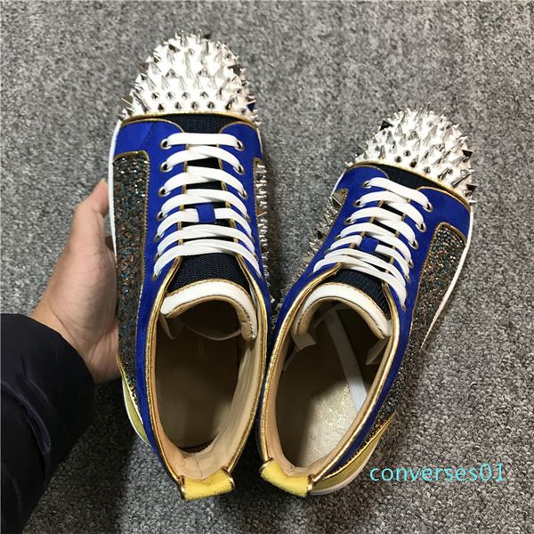 designer shoes man women red bottoms spike flat no limit sneakers fashion italy dress shoes size 35-46 co01, Black
designer shoes man women red bottoms spike flat no limit sneakers fashion italy dress shoes size 35-46 co01, Black