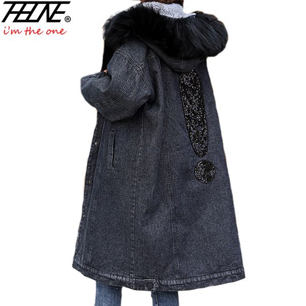 thhone fur parka women winter jacket long hooded warm fleece thicken overcoat ins abrigos mujer invierno 2019 winter coat female, Black
thhone fur parka women winter jacket long hooded warm fleece thicken overcoat ins abrigos mujer invierno 2019 winter coat female, Black