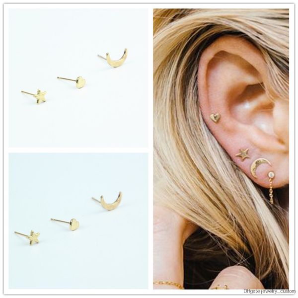 3unit/set New Fashion Bijoux Accessories Cute Star Moon Design Stud Earring Gift For Girl Women Lady Jewelry Wholesale E06
3unit/set New Fashion Bijoux Accessories Cute Star Moon Design Stud Earring Gift For Girl Women Lady Jewelry Wholesale E06