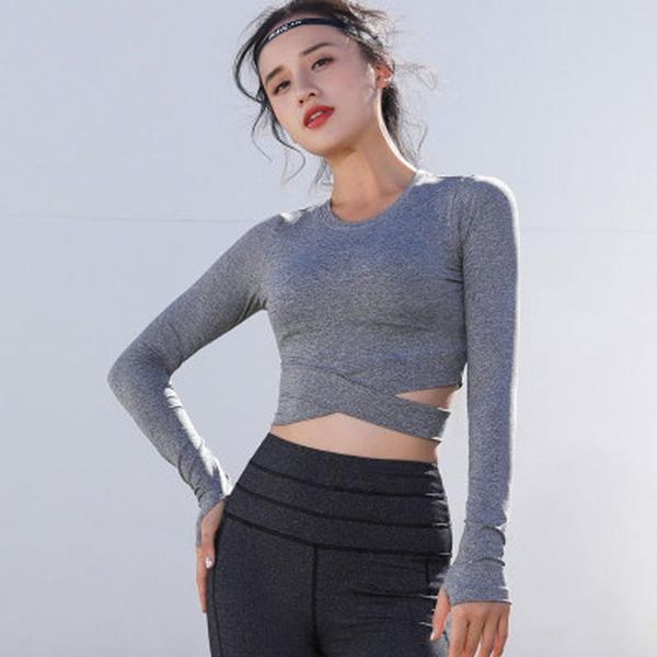 gray yoga shirts short sleeve workout for women cropped female quick dry fit running sports fitness wear t-shirt, White;red
gray yoga shirts short sleeve workout for women cropped female quick dry fit running sports fitness wear t-shirt, White;red