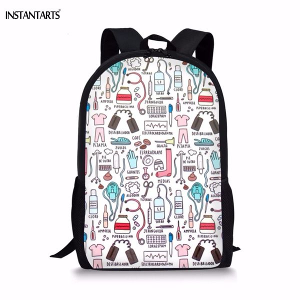 instantarts casual children orthopedic school bags funny cartoon nurse print backpacks for girls 3pcs primary students book bags
instantarts casual children orthopedic school bags funny cartoon nurse print backpacks for girls 3pcs primary students book bags
