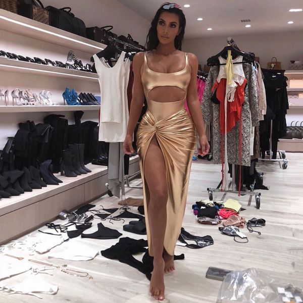 2020 european and american new explosion bronzing one-piece vest irregular dress, Black;gray
2020 european and american new explosion bronzing one-piece vest irregular dress, Black;gray